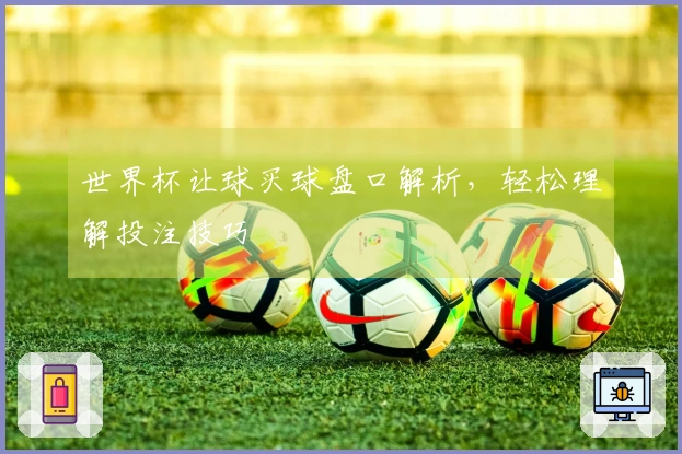世界杯让球买球盘口解析，轻松理解投注技巧